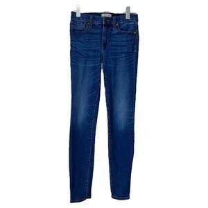 Madewell Women's Jeans 9" High Rise Skinny Ankle Medium Blue Denim Wash Size 26